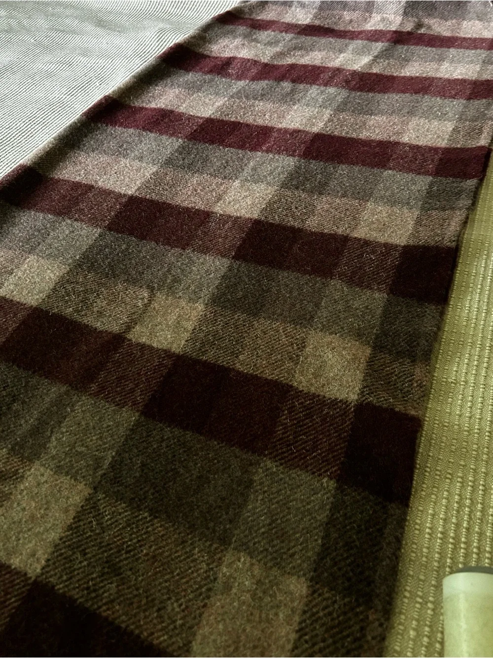 Vintage Gardiner of Selkirk Scottish 100% Wool Throw Blanket Tartan Plaid